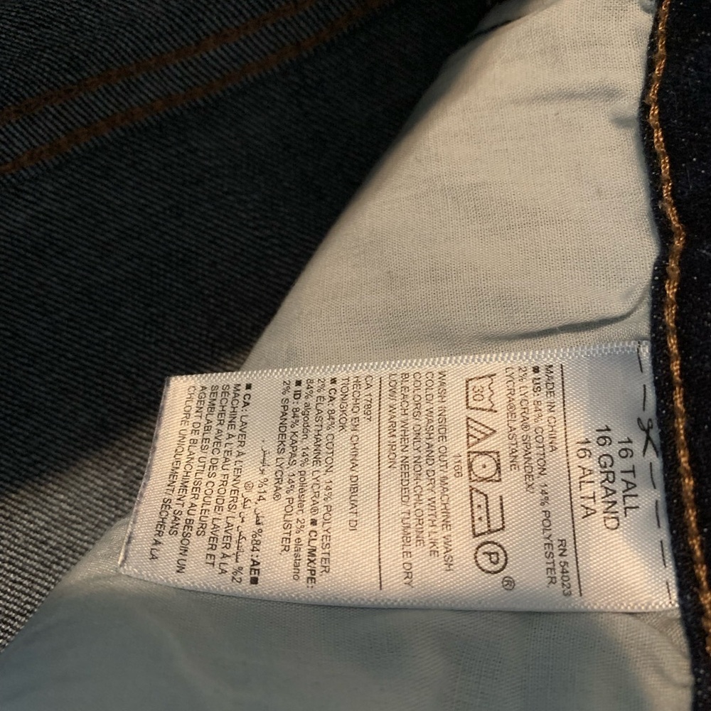 Old Navy Curvy Bootcut, Dark Wash denim jeans